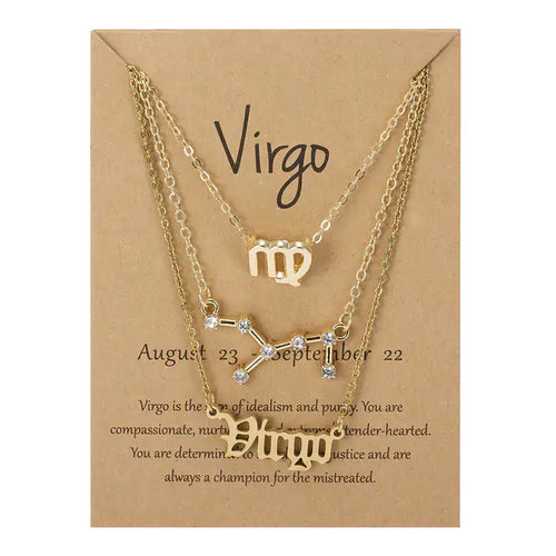 Load image into Gallery viewer, Zodiac Sign Pendant Necklace
