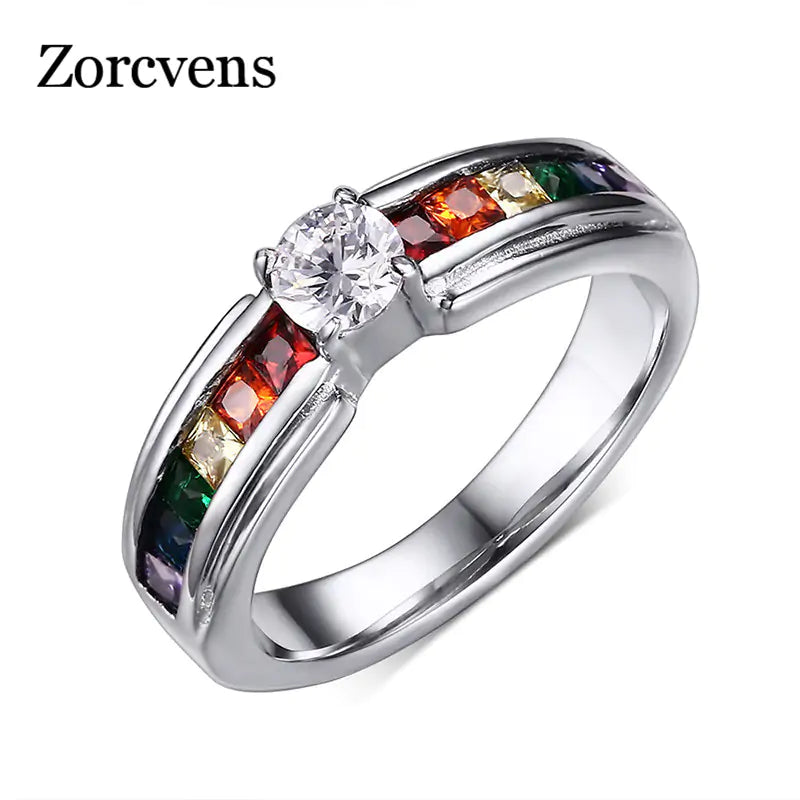 Zircon Rainbow Ring